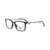 VANROSSI Men's Black Rectangular Eyeglass Frame