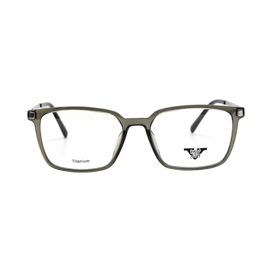 VANROSSI Men's Grey Rectangular Eyeglass Frame