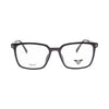 VANROSSI Men's Black Rectangular Eyeglass Frame