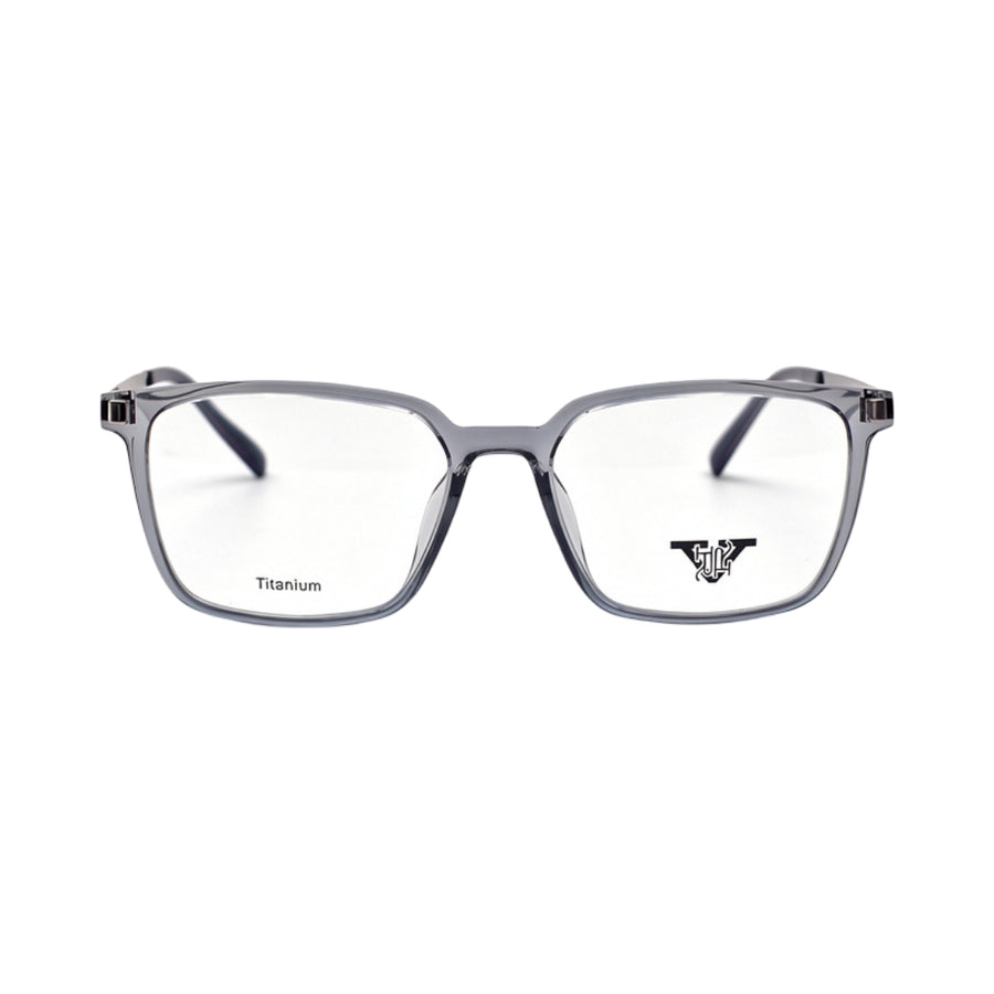 VANROSSI Men's Grey Rectangular Eyeglass Frame