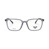VANROSSI Men's Grey Rectangular Eyeglass Frame