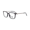 VANROSSI Men's Black Rectangular Eyeglass Frame