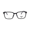 VANROSSI Men's Black Rectangular Eyeglass Frame