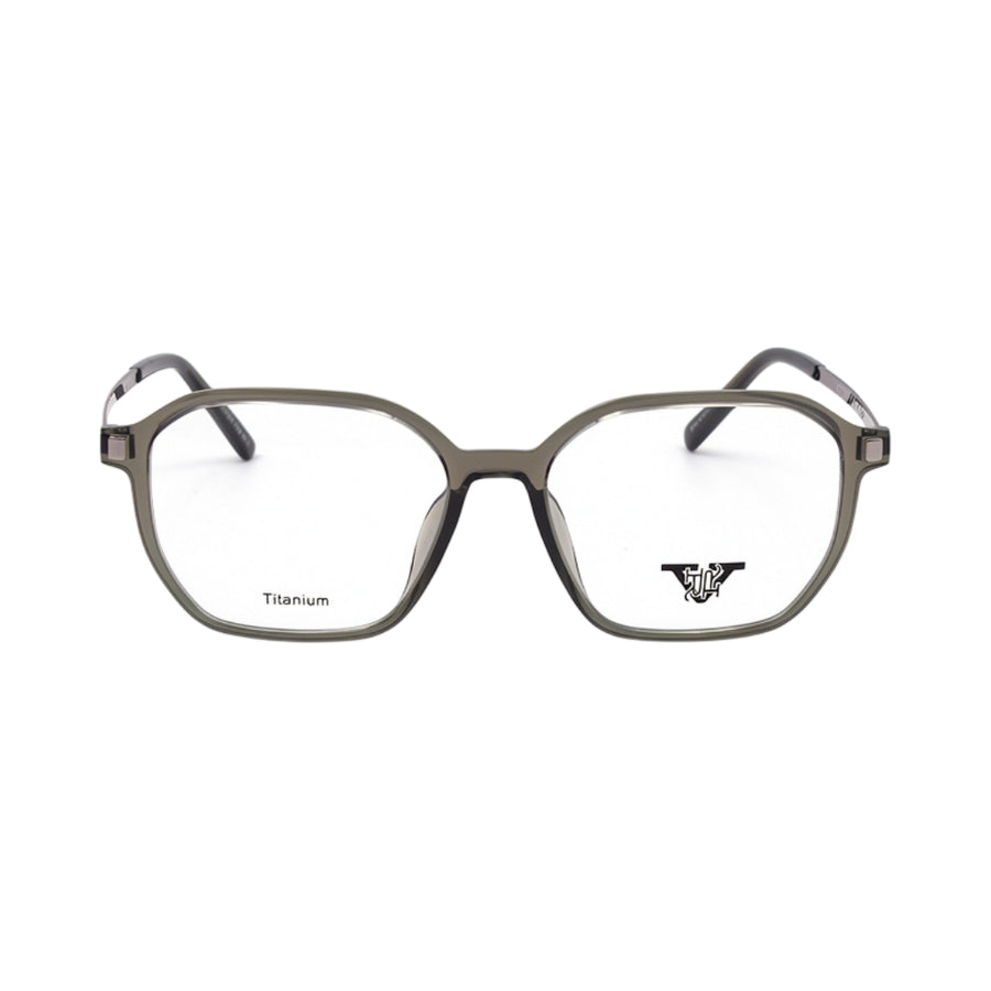 VANROSSI Women's Grey Geometric Eyeglass Frame