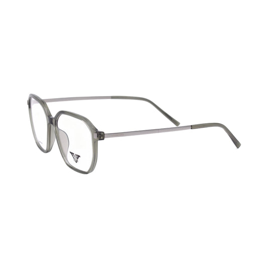 VANROSSI Women's Grey Geometric Eyeglass Frame
