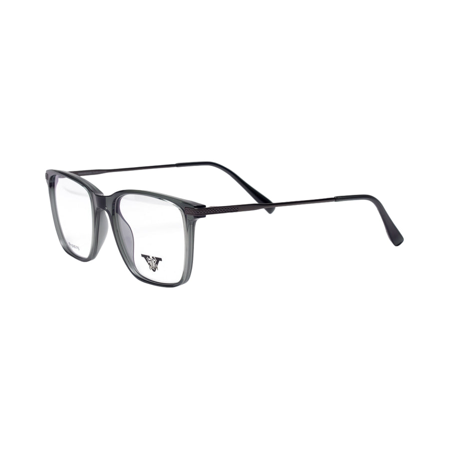 VANROSSI Unisex Grey Rectangular Eyeglass Frame