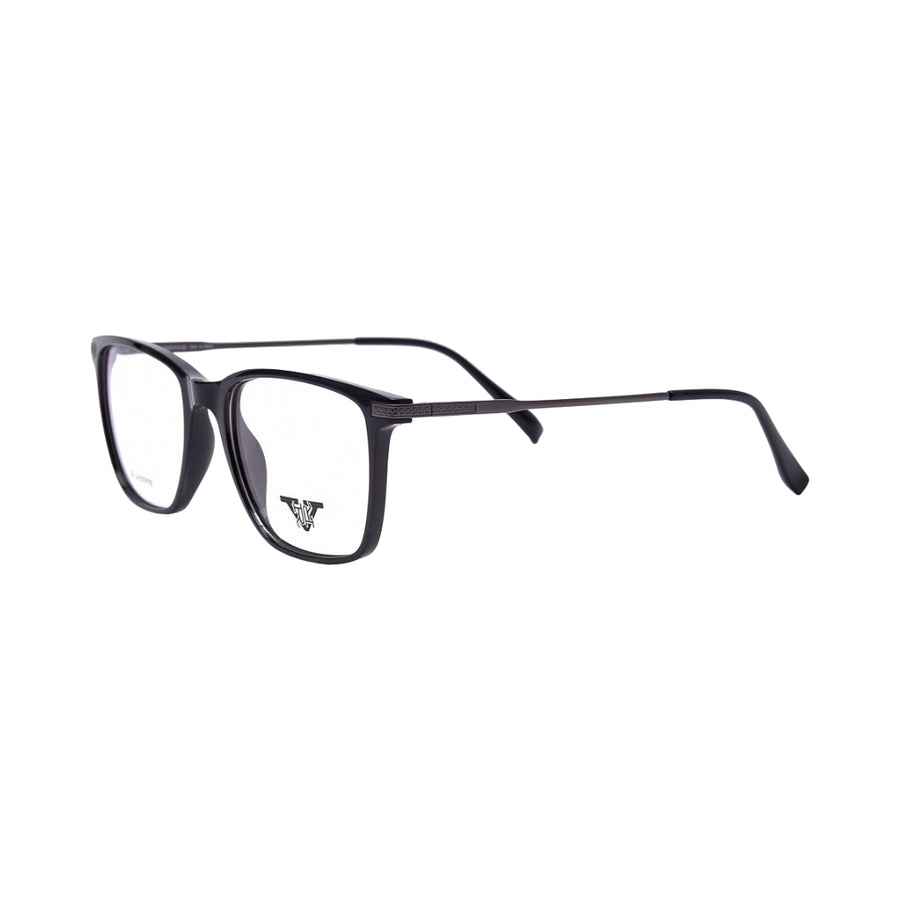 VANROSSI Unisex Black Rectangular Eyeglass Frame