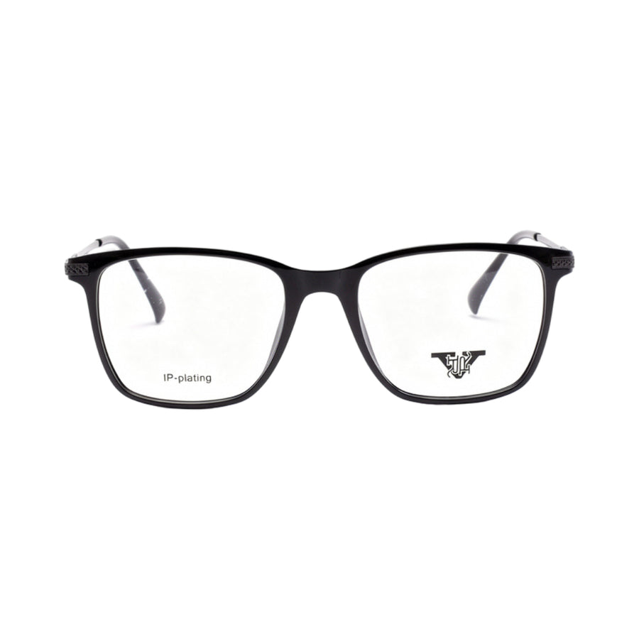 VANROSSI Unisex Black Rectangular Eyeglass Frame