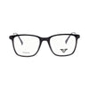 VANROSSI Unisex Black Rectangular Eyeglass Frame