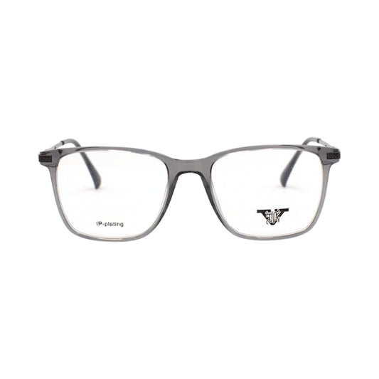 VANROSSI Unisex Grey Rectangular Eyeglass Frame