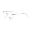VANROSSI Unisex Crystal Clear Rectangular Eyeglass Frame