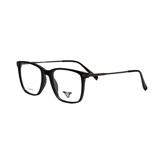 VANROSSI Unisex Black Rectangular Eyeglass Frame
