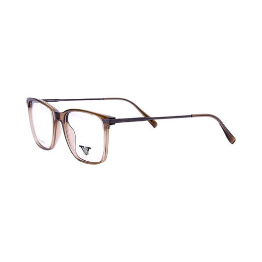 VANROSSI Unisex Crystal Café Rectangular Eyeglass Frame