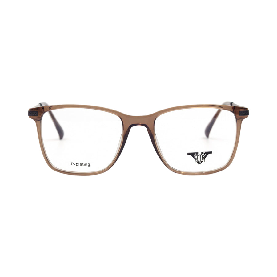 VANROSSI Unisex Crystal Café Rectangular Eyeglass Frame