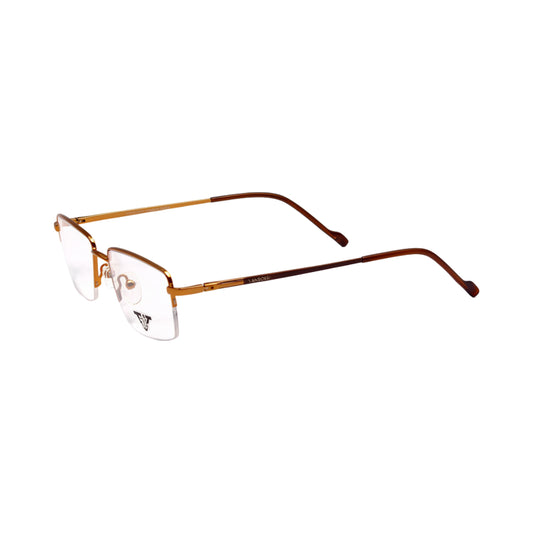 VANROSSI Unisex Semi-Rimless Rectangular Eyeglass Frame