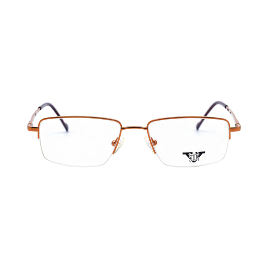 VANROSSI Unisex Semi-Rimless Rectangular Eyeglass Frame