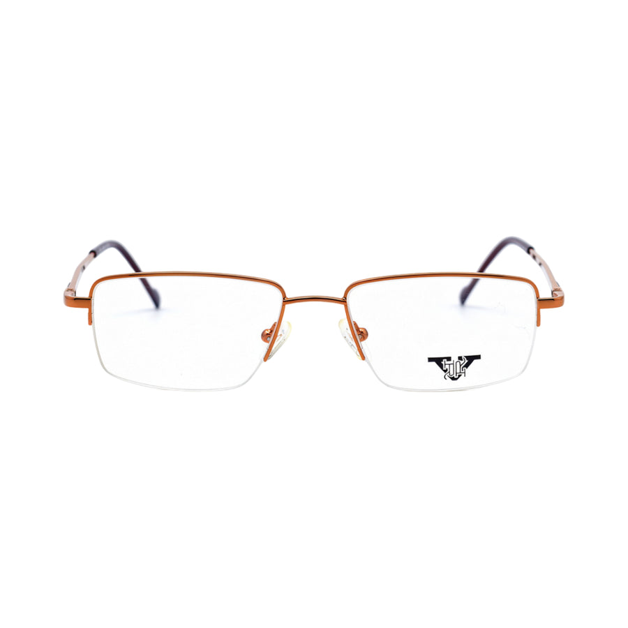 VANROSSI Unisex Semi-Rimless Rectangular Eyeglass Frame