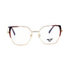 VANROSSI Women's Gold Cat-Eye Eyeglass Frame