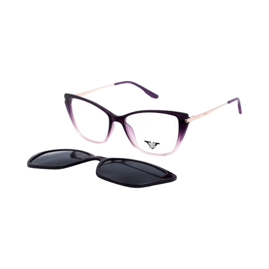 VANROSSI Cat-Eye Clip-On Optical Glasses