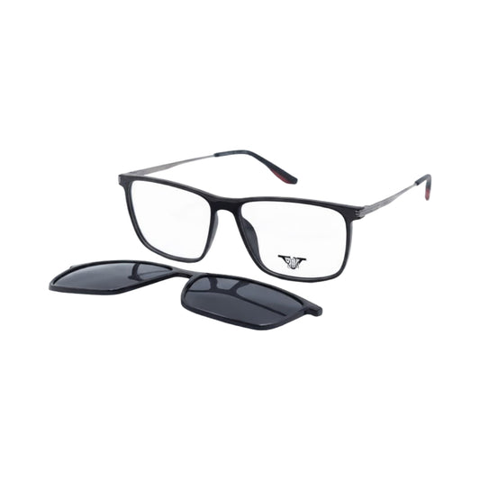 VANROSSI Clip-On Rectangular Optical Glasses