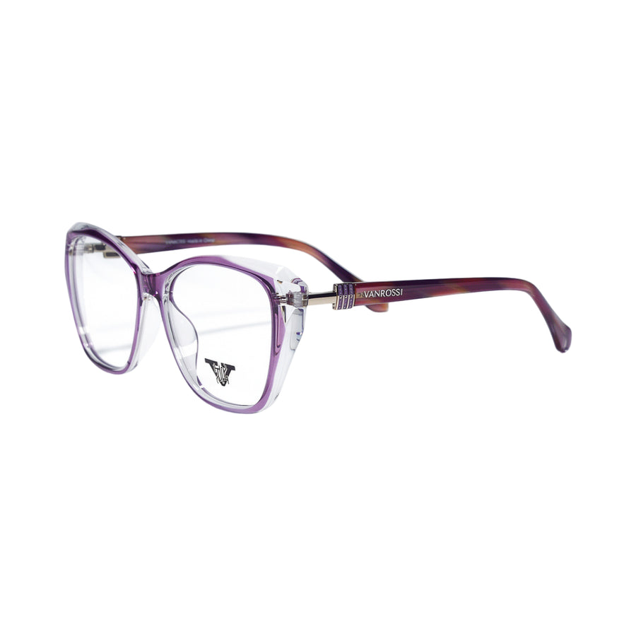VANROSSI Women's Purple Cat Eye Eyeglass Frame