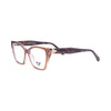 VANROSSI Women's Crystal Hazel Cat-Eye Eyeglass Frame