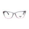 VANROSSI Women's Grey and Pink Cat Eye Eyeglass Frame