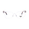 VANROSSI Women's Crystal Clear Cat-Eye Eyeglass Frame