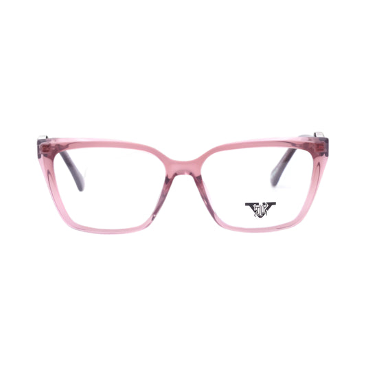 VANROSSI Women's Crystal Pink Cat-Eye Eyeglass Frame