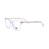 VANROSSI Women's Crystal Clear Cat-Eye Eyeglass Frame