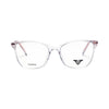 VANROSSI Women's Crystal Clear Cat-Eye Eyeglass Frame
