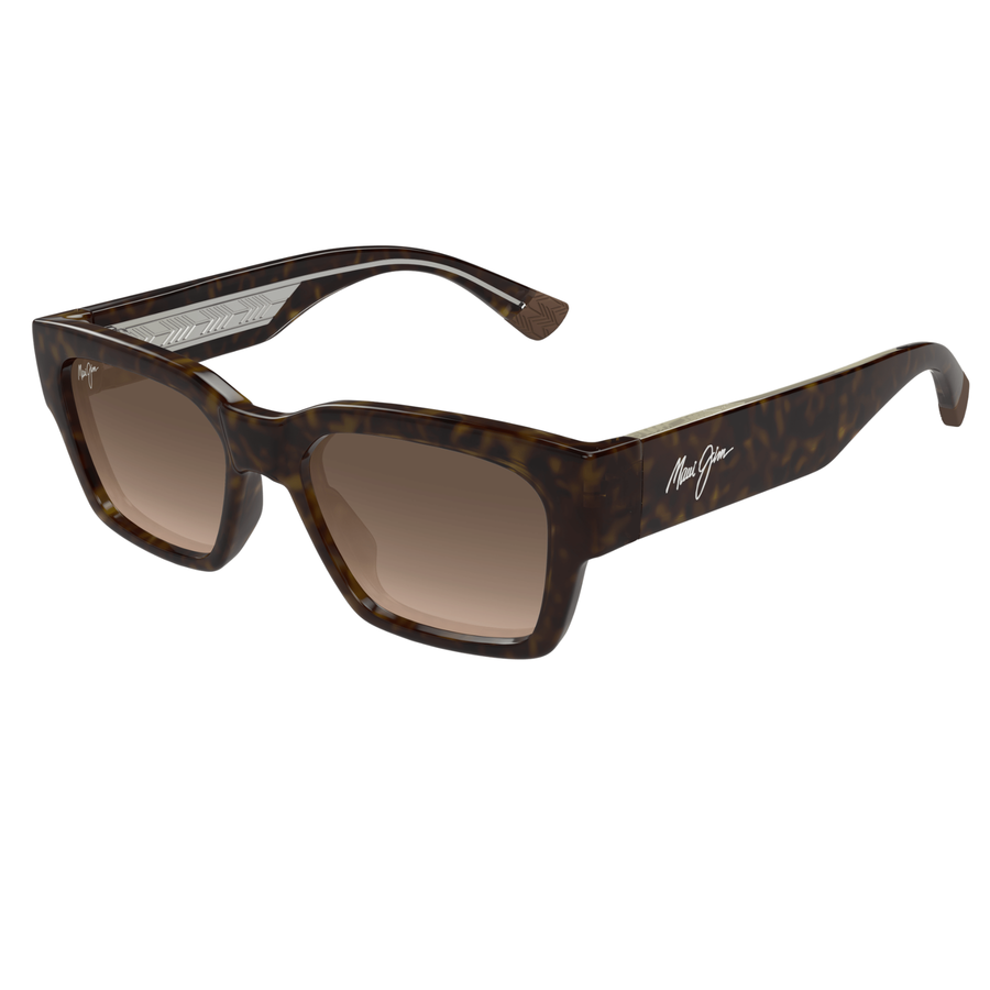 MAUI JIM Men's Tortoise Rectangular Sunglasses