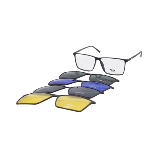 VANROSSI Rectangle Clip-On Optical Glasses