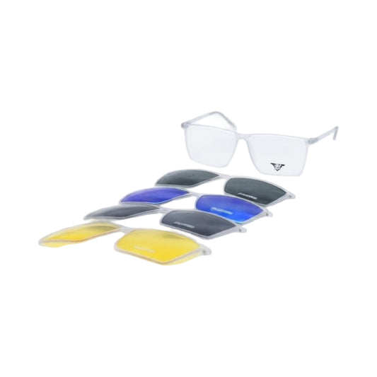 VANROSSI Rectangle Clip-On Optical Glasses
