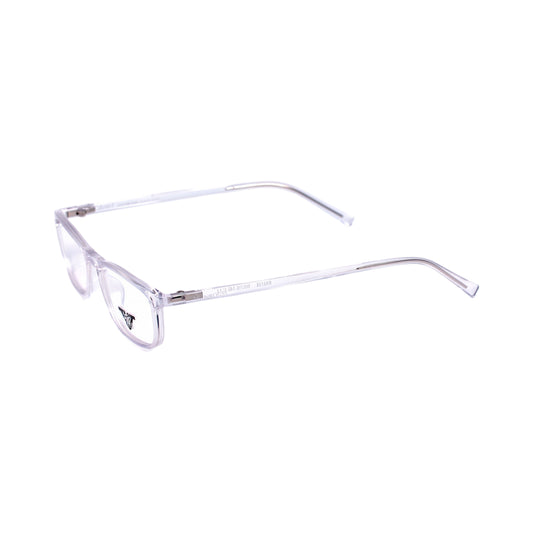 VANROSSI Unisex Crystal Clear Rectangular Eyeglass Frame