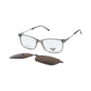 VANROSSI Rectangle Clip-On Optical Glasses